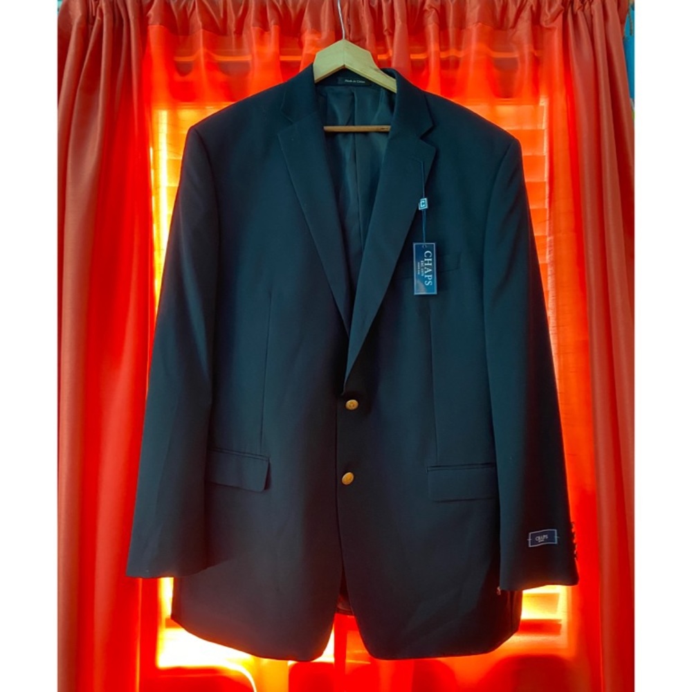 Men's Navy Blue Chaps Classic-Fit Sport Coat